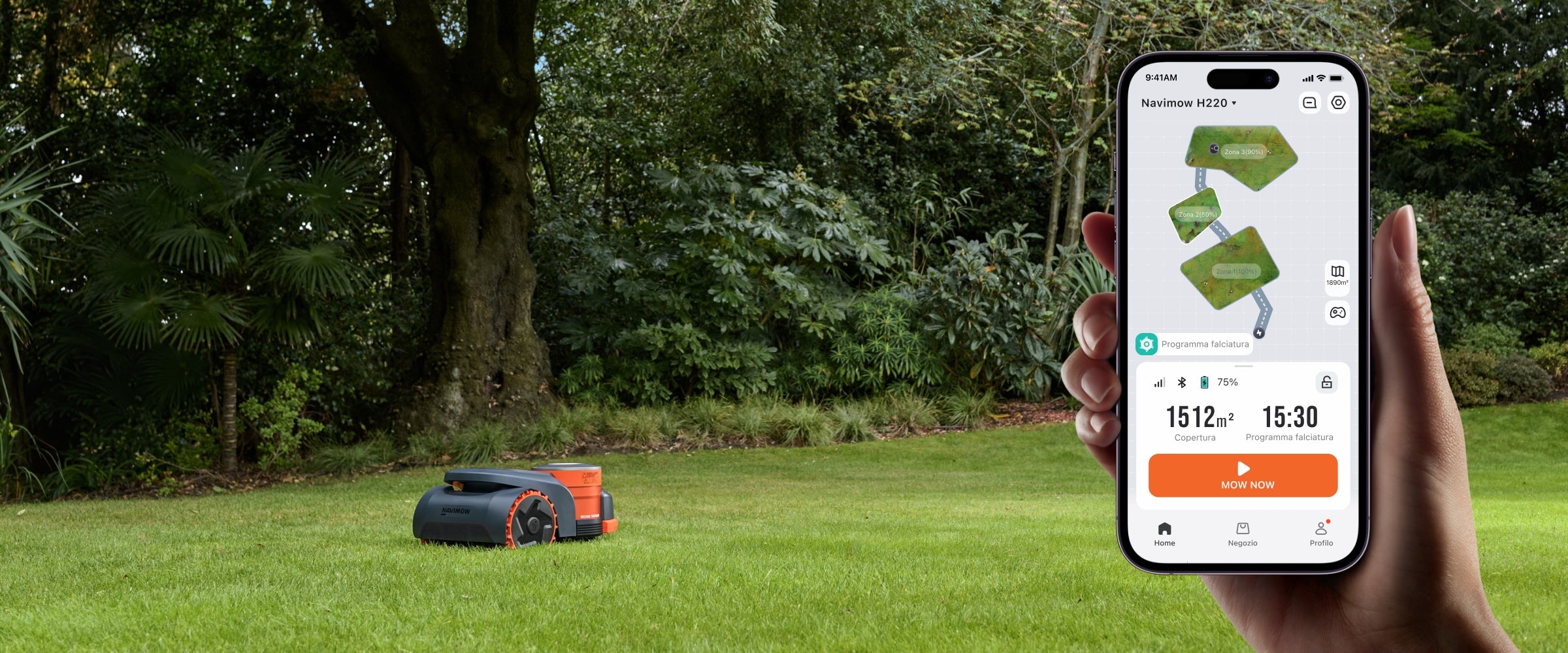 <p>Gestisci programmi, zone e impostazioni di altezza in qualsiasi momento e ovunque ti trovi.</p>