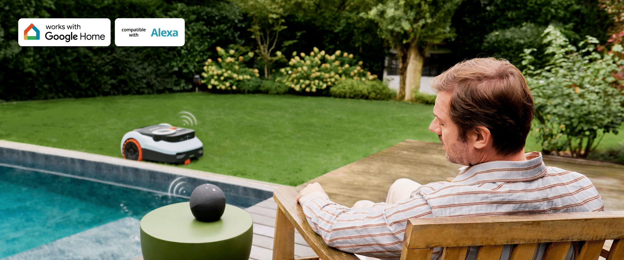 <p>Controllo facile con Alexa o Google Home.</p>